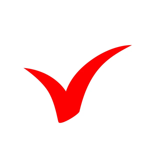 Icona del segno di spunta. Simbolo vettoriale su sfondo bianco . — Vettoriale Stock
