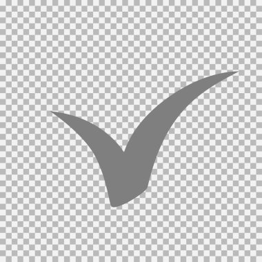 Checkmark icon. Vector symbol on white background.