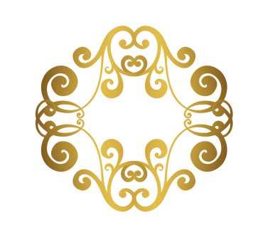 Vektör Barok süs deseni. Antika akanthus.