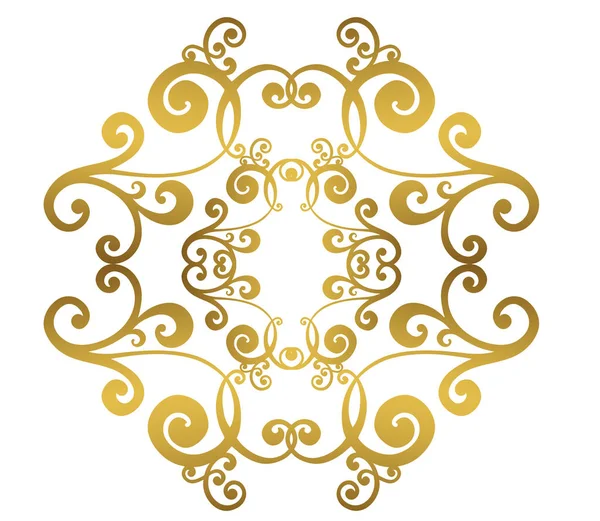 Vector Baroque ornament pattern. antique acanthus. — 图库矢量图片