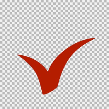 Checkmark icon. Vector symbol on white background.