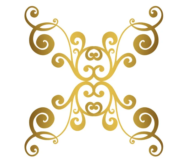 Vector Baroque ornament pattern. antique acanthus. — 图库矢量图片