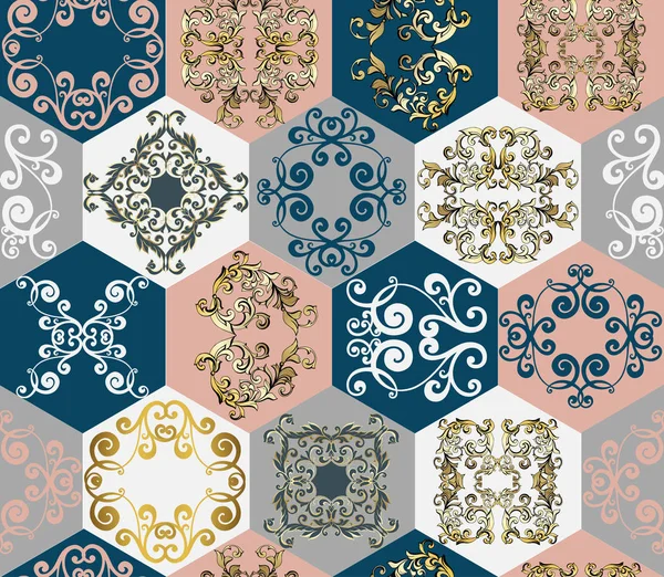数码瓷砖设计瓷墙瓷砖装饰 — 图库矢量图片