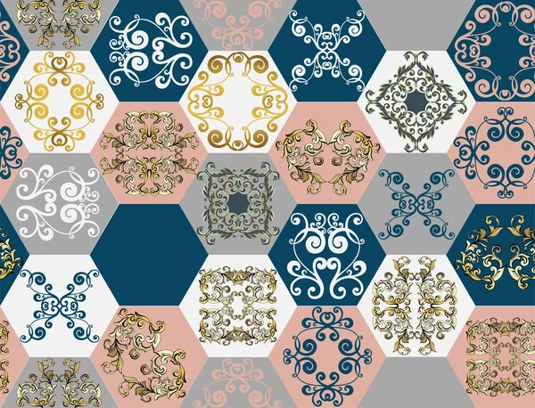 Piastrelle digitali design ceramica decorazione piastrelle da parete — Vettoriale Stock