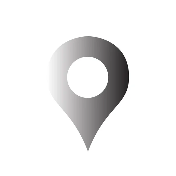 Mapa pinos sinal local ícone Vector marca símbolo pino —  Vetores de Stock