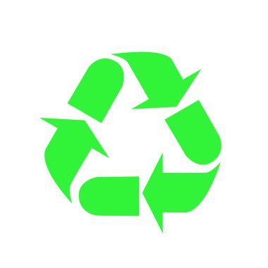 The universal International recycling symbol Icon.