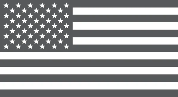 Drapeau des États-Unis en style grunge. Vieux drapeau américain sale. — Image vectorielle