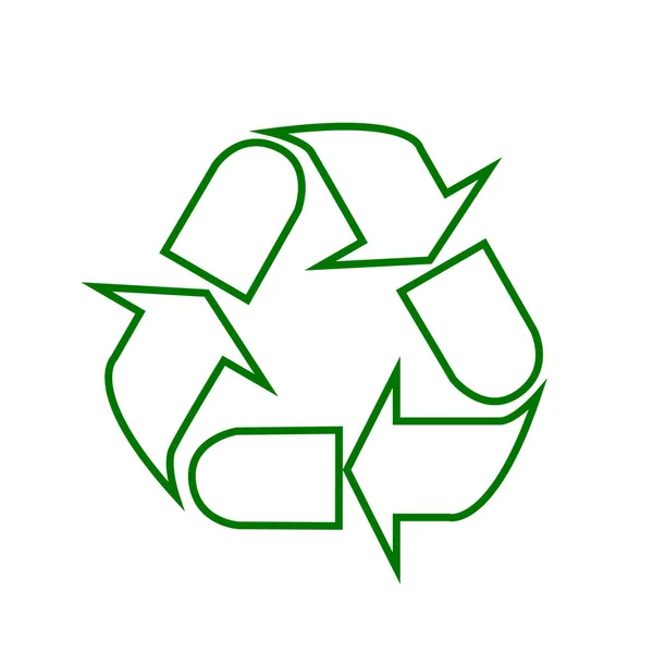 The universal International recycling symbol Icon. — ストックベクタ