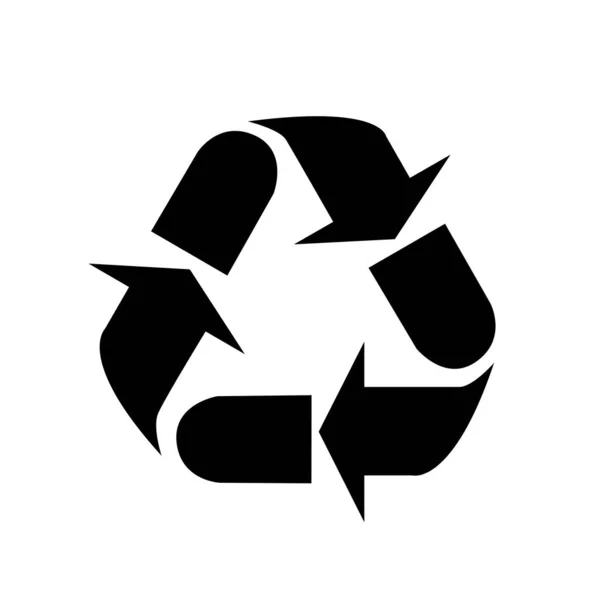 The universal International recycling symbol Icon. — ストックベクタ