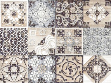 Dijital fayans tasarımı seramik duvar fayansları dekorasyonu