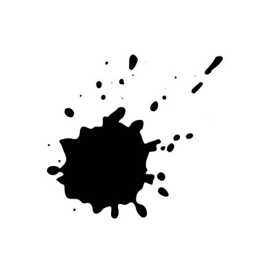 Siyah mürekkep sıçraması. Grunge sıçrıyor. metin pankartları