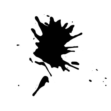 Siyah mürekkep sıçraması. Grunge sıçrıyor. metin pankartları