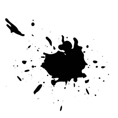 Siyah mürekkep sıçraması. Grunge sıçrıyor. metin pankartları