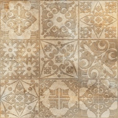 Dijital Vintage seramik duvar döşemeleri dekorasyonu