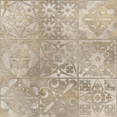 Dijital Vintage seramik duvar döşemeleri dekorasyonu