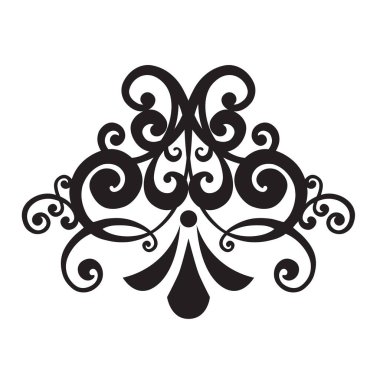 Vektör Barok süs deseni. Antika akanthus.