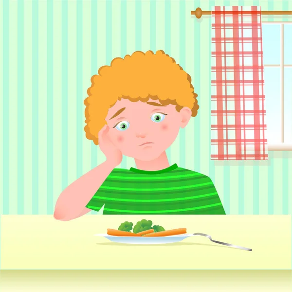 Sebze yemeyi sevmez çocuk