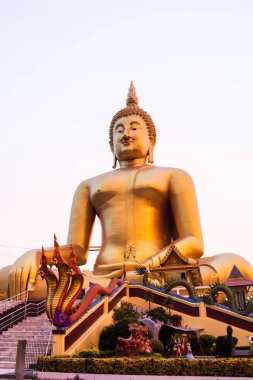 Buda heykeli sabah Sunrise Angthong, Tayland