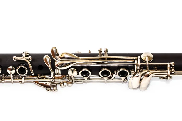 Clarinetto Isolato Sfondo Bianco — Foto Stock