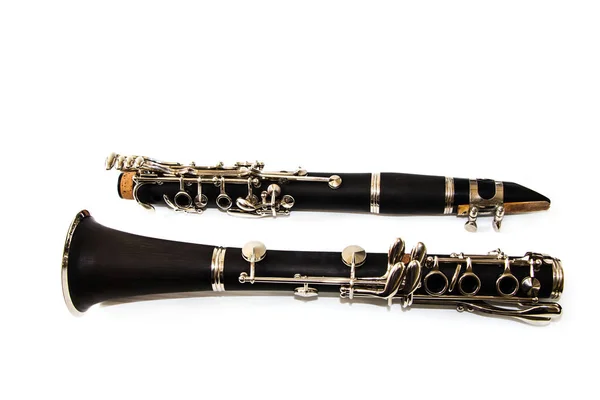 Beautiful Clarinet Isolated White Background — Stock Photo, Image
