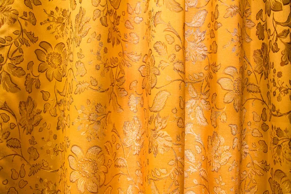 Gouden gordijn (damast wallpaper stijl) — Stockfoto