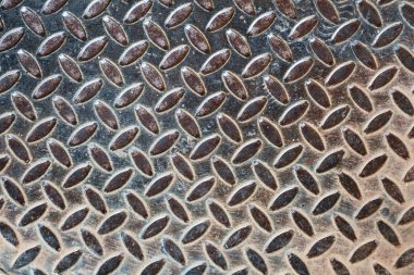 Kaymayan metal plaka arka plan üzerinde Grung