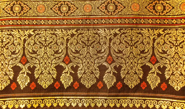 Traditional Thai style art of pattern on fabric — Stock Photo, Image