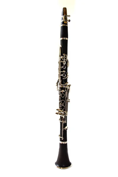 Clarinete aislado sobre fondo blanco — Foto de Stock