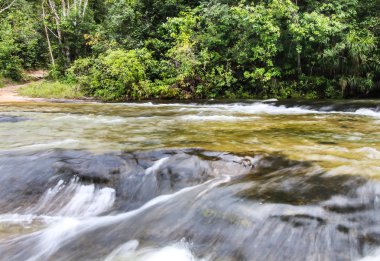 Na Chaluai bölgesinde, Ubon Ratchathani Krachan Kha Lao şelale