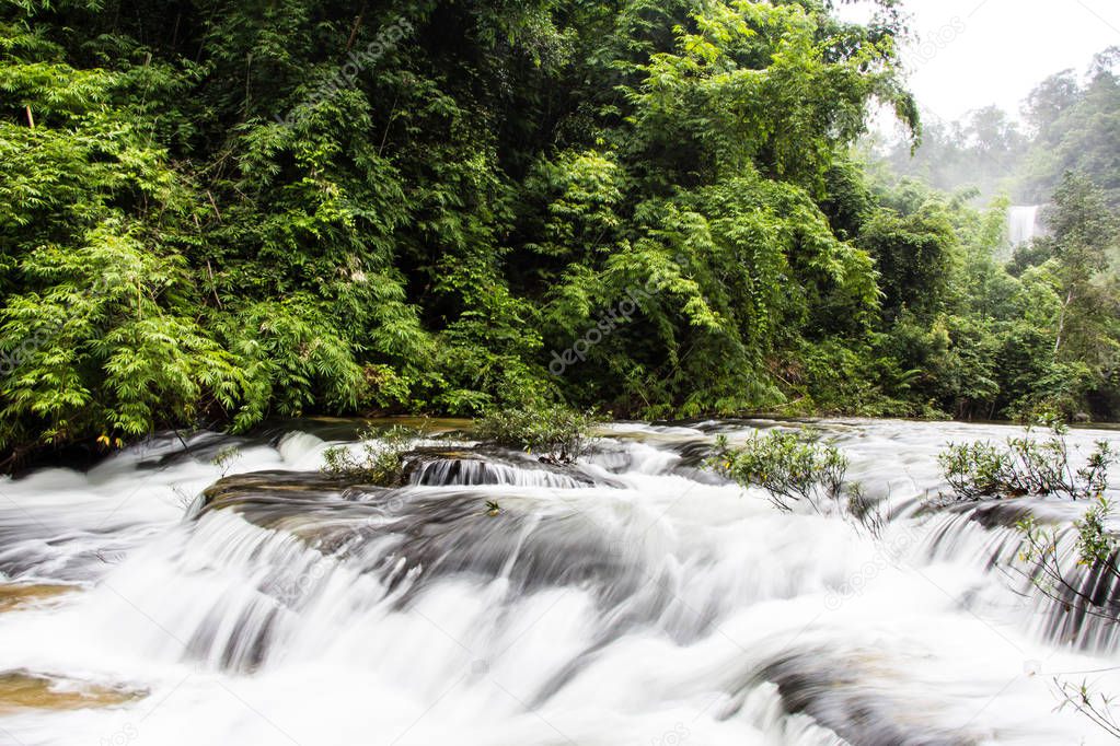 Huay luang Waterfall. Waterfalls Photo Collection. Ubonratchathani Thailand