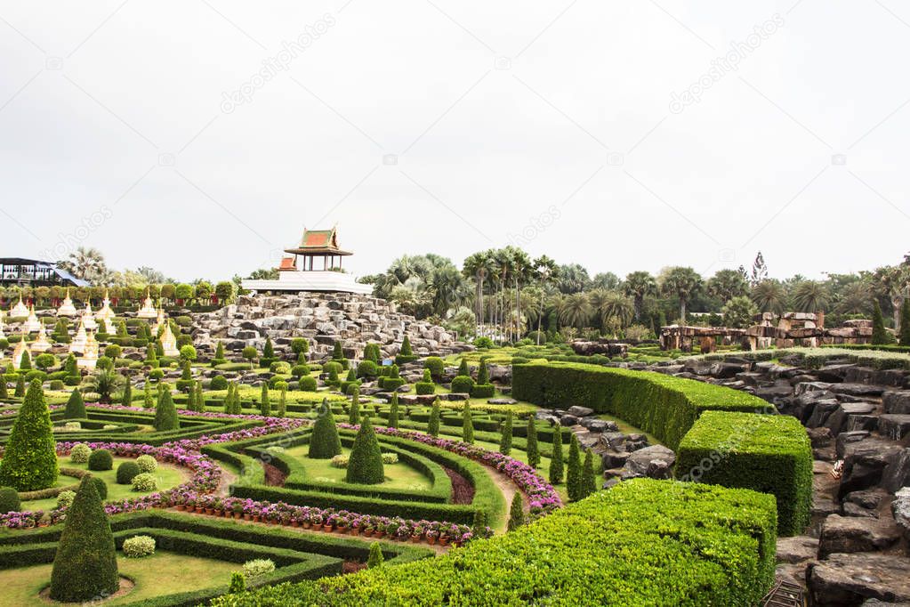 Beautiful garden Pattaya Thailand