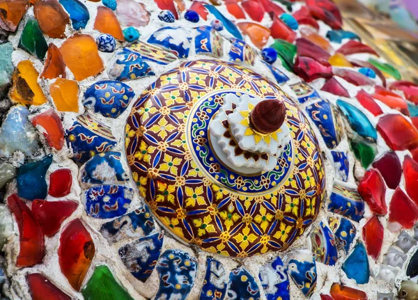 Kolorowe Kryształ Tło Sztuki Phasornkaew Świątynia Khao Kho Phetchaboon Thailand — Zdjęcie stockowe
