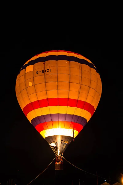 Quente Queimador Gás Enche Cúpula Balão — Fotografia de Stock