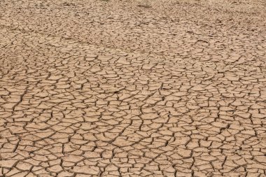 Arkaplan olarak çöl kuru ve çatlak zemin