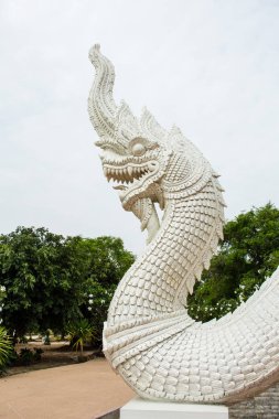 Mavi gökyüzü arka planında Naga Ölçeklemesi