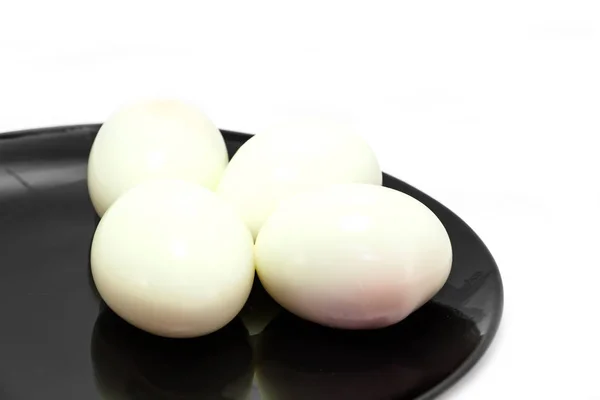 Telur Diisolasi Pada Latar Belakang Putih — Stok Foto