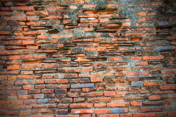 Stará Cihlová Zeď Jako Pozadí — Stock fotografie
