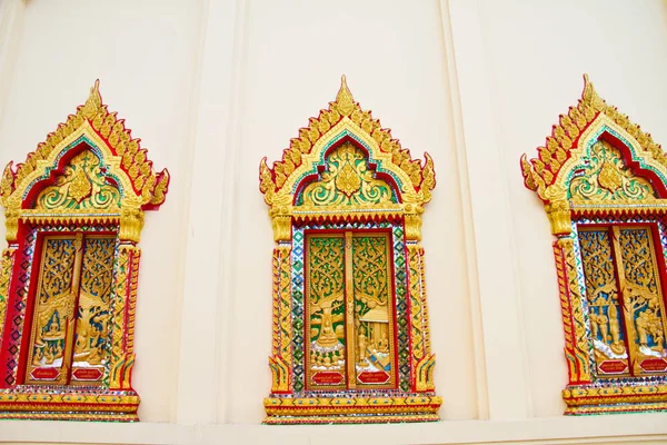 Tradiční Architektura Thajského Chrámu Thajsku — Stock fotografie