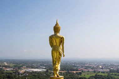 Nan Tayland - 16 Aralık 2016: P 'deki ayakta duran Buda heykeli