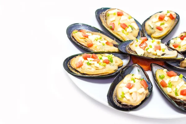 Sea Mussel Grill Plate — Stock Photo, Image