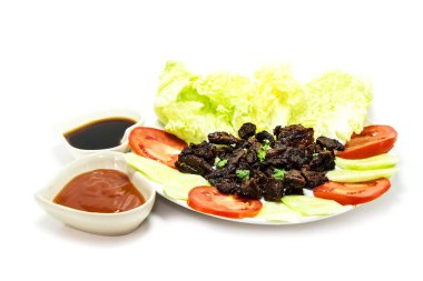 Kurutulmuş sığır eti veya yanmış sığır eti