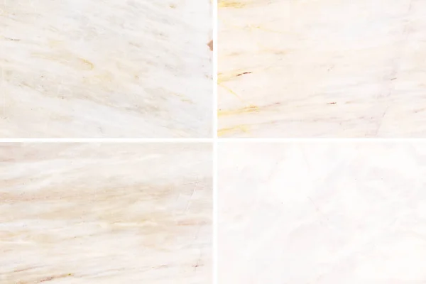 Cuatro Texturas Diferentes Mármol Claro Granito Con Natura —  Fotos de Stock