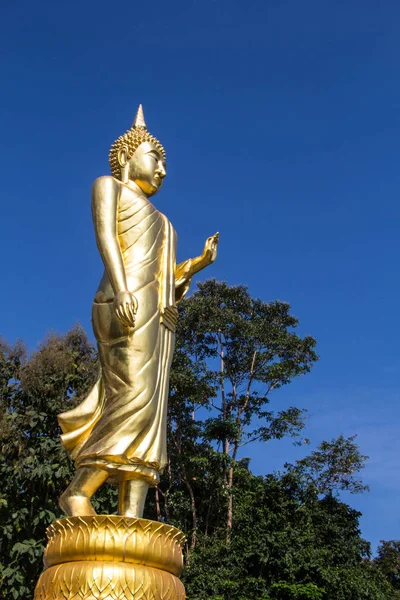 Nan Tailandia Diciembre 2016 Estatua Buda Permanente — Foto de Stock