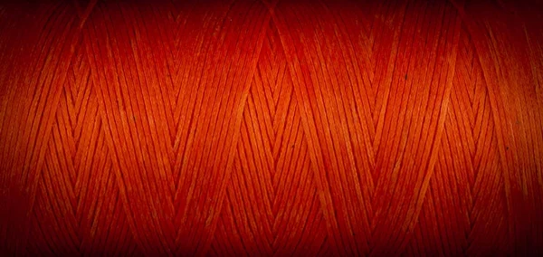 Spool Red Thread Macro Background — Stock Photo, Image