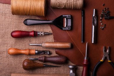 demir metal düğme, dikiş biriktiricileri konu ve deri el sanatları araçları