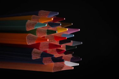 siyah izole kalem ipuçları çekim kapatın 