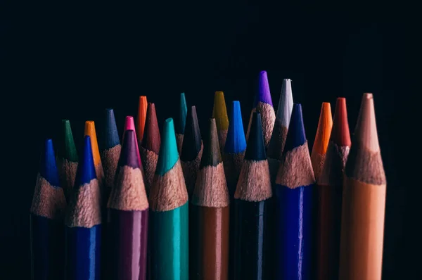 Lápis Multicoloridos Para Desenho — Fotografia de Stock
