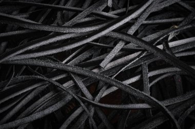 siyah deri dizeleri atış kapatın