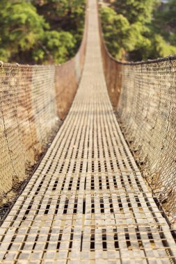Çok güzel bir köprü Himalaya dağ, Nepal