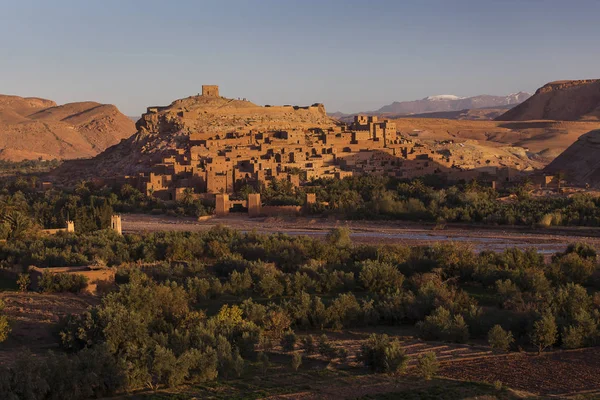 View of old village called Ait Ben Haddou, the place where lots — Stock Photo, Image